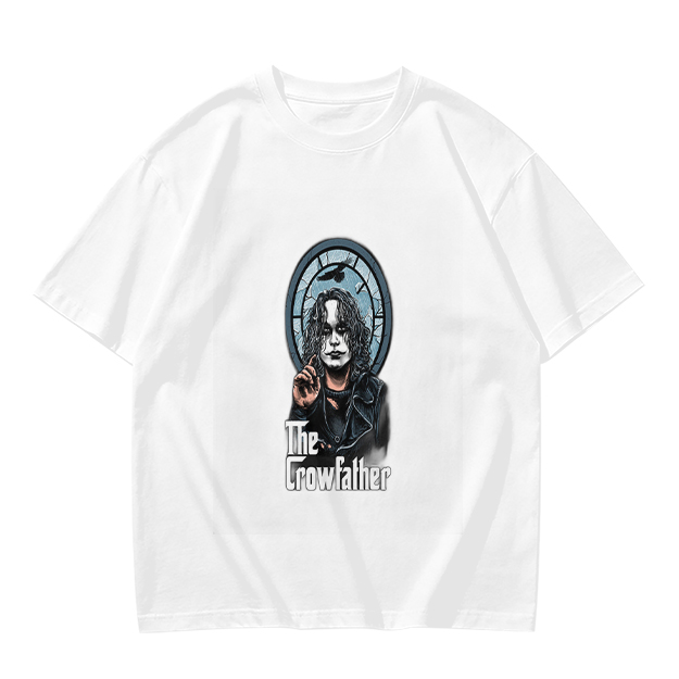 Olive Graphic T-Shirt Featuring The Crowfather Design