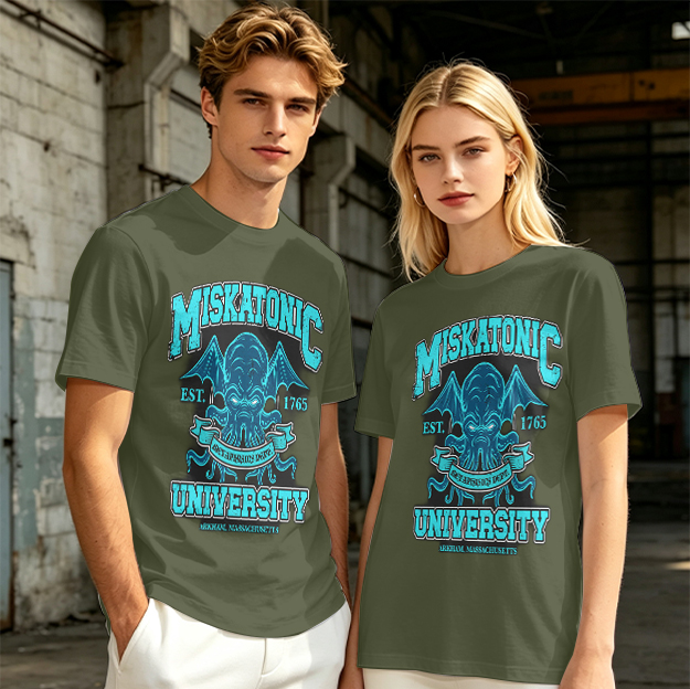 Miskatonic University Cthulhu Graphic Olive T-Shirt