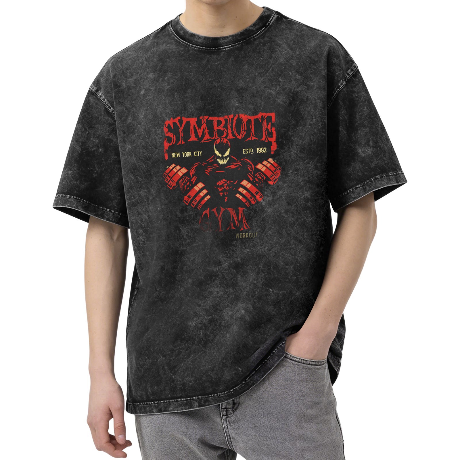 Symbiote Gym New York City Est 1992 Workout Graphic T-Shirt