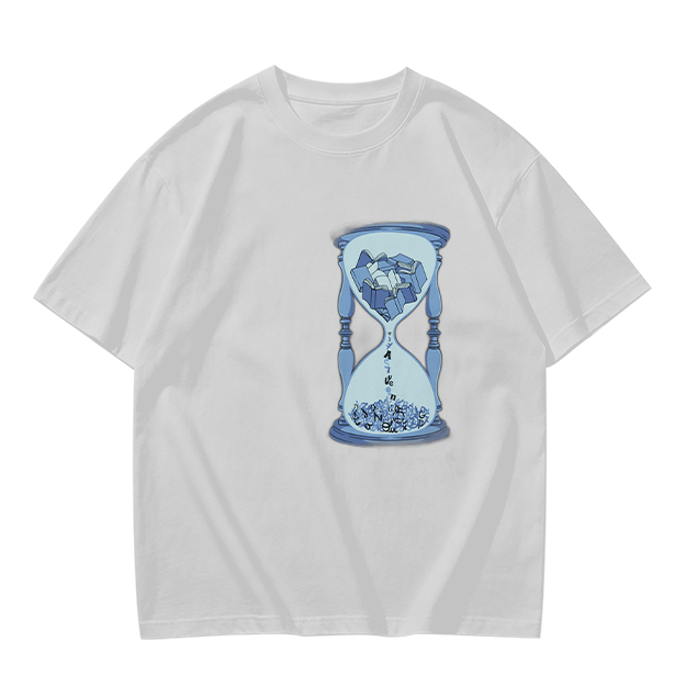 Olive T-Shirt With Hourglass And Crushed Rock Graphic Print