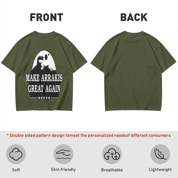 Make Arrakis Great Again Dune Themed Graphic T-Shirt