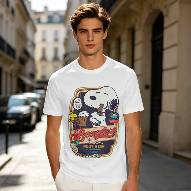 Snoopy Beagle's Root Beer Graphic T-Shirt