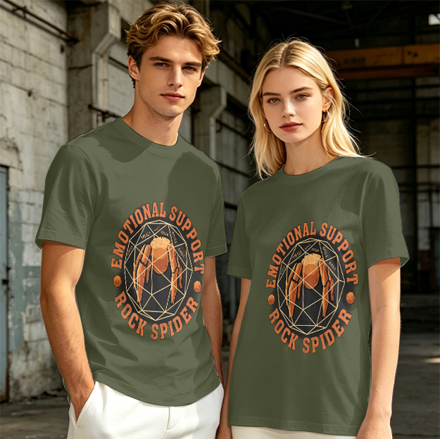 Emotional Support Rock Spider Graphic T-Shirt Design
