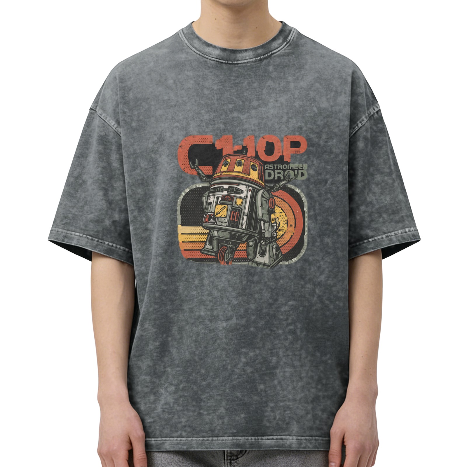 Star Wars C1-10P Chopper Astromech Droid Vintage Wash Graphic T-Shirt