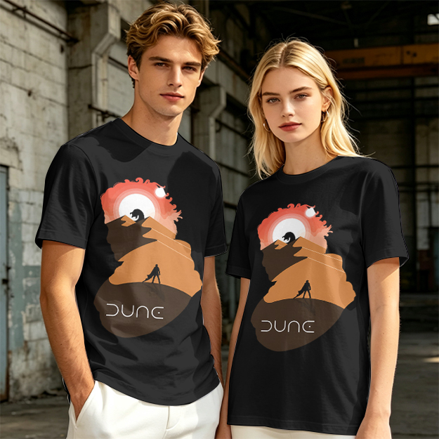 Dune Desert Planet Graphic T-Shirt for Sci-Fi Fans