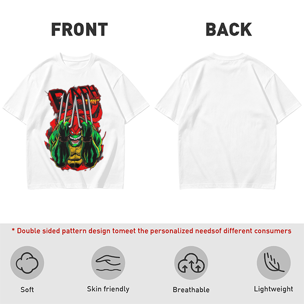 Olive Green Teenage Mutant Ninja Turtles Raphael Graphic T-Shirt