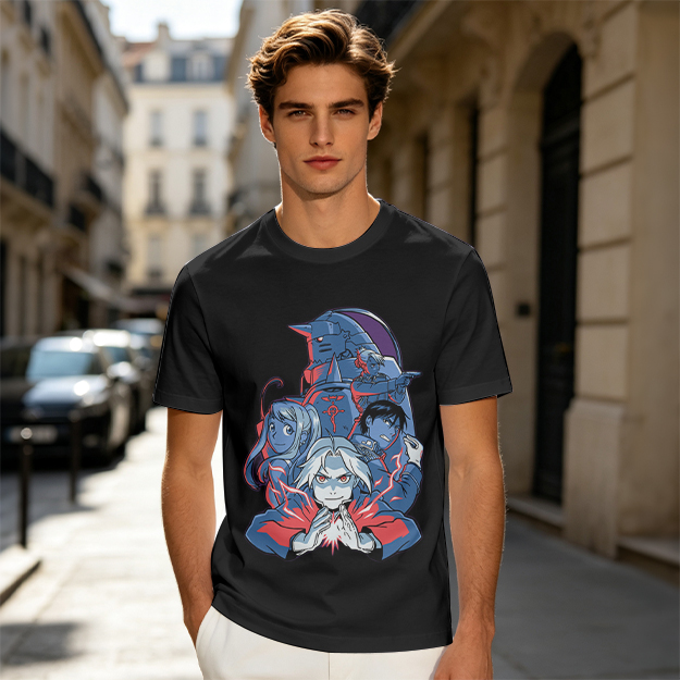 Fullmetal Alchemist Character Group Graphic T-Shirt