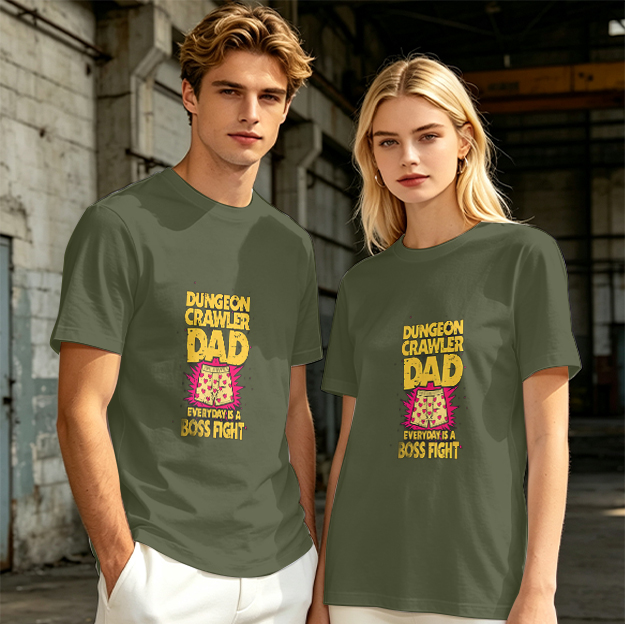 Dungeon Crawler Dad Everyday Is A Boss Fight T-Shirt