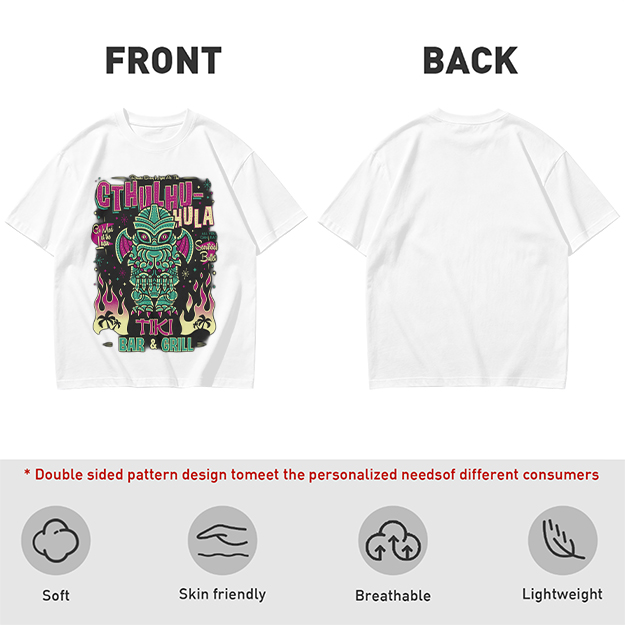Cthulhu Hula Tiki Bar & Grill Graphic T-Shirt
