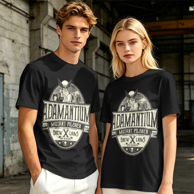 Adamantium Mutant Pilsner Wolverine Graphic T-Shirt