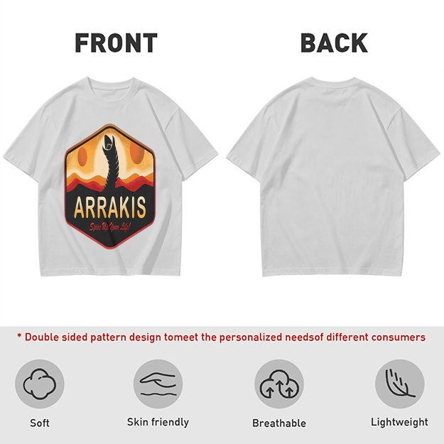 Arrakis Sandworm Desert Sunset Graphic T-Shirt Design