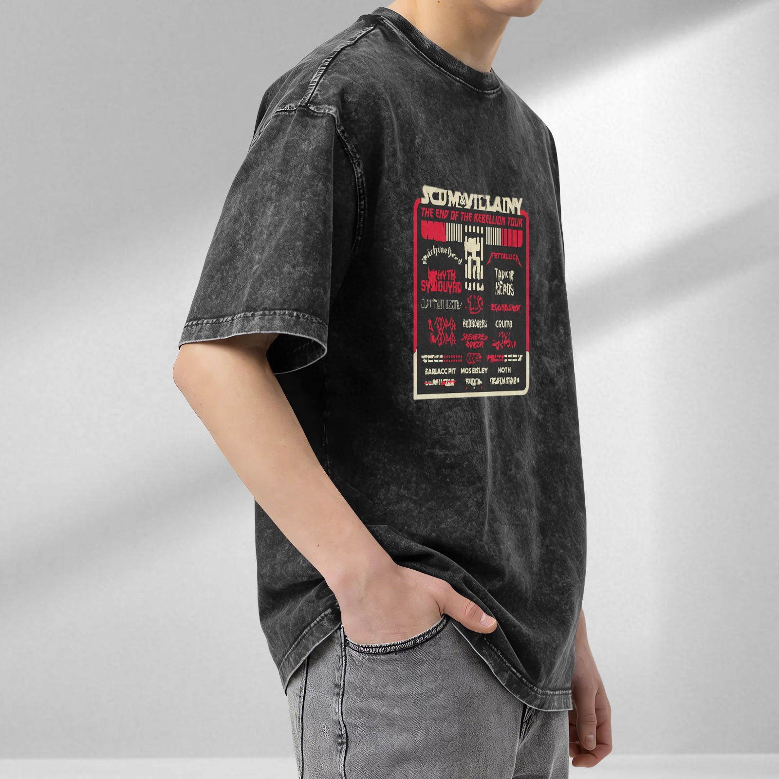 Scum & Villainy End of the Rebellion Tour Graphic Oversized T-Shirt