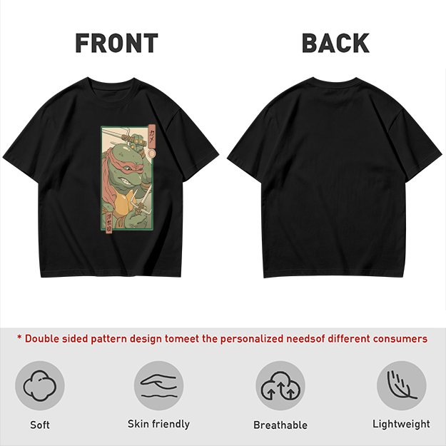 Olive T-shirt with Raphael Teenage Mutant Ninja Turtles Graphic