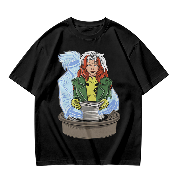 X-Men Rogue and Iceman Pottery Graphic Tee