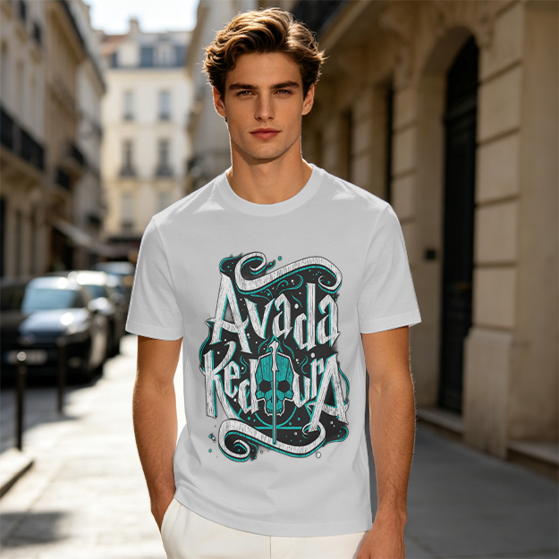 Olive T-Shirt With Avada Kedavra Dark Magic Skull Graphic