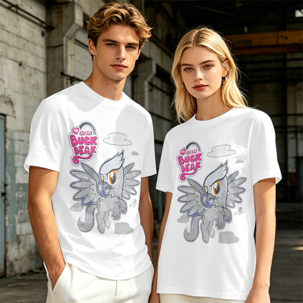 Olive T-Shirt Featuring Buck Beak Griffin Character Art