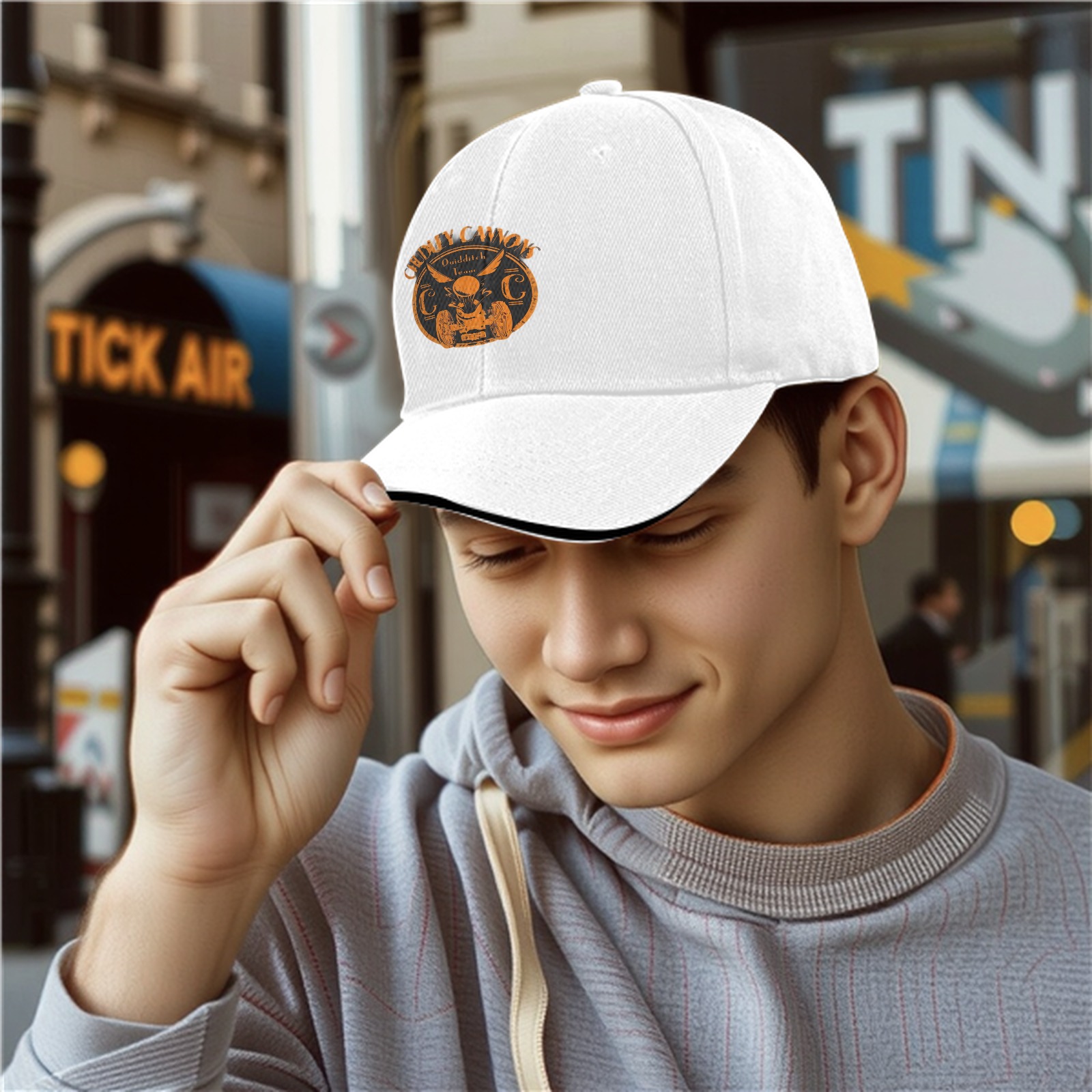 Chudley Cannons Quidditch Team Logo Black Baseball Cap