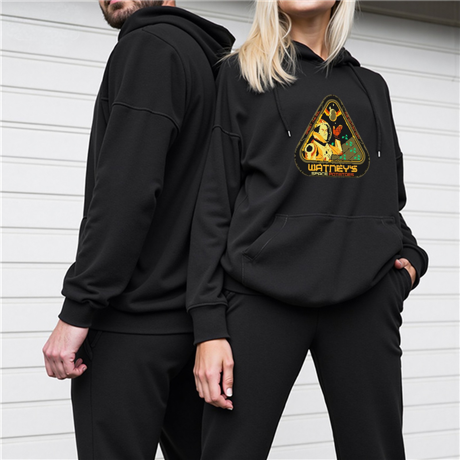 Watney's Space Potatoes Graphic Black Hoodie