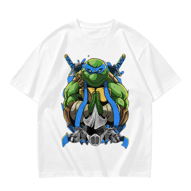 Olive Green Teenage Mutant Ninja Turtles Leonardo Graphic T-Shirt