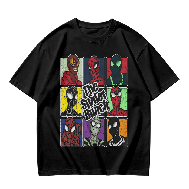 Olive T-Shirt Featuring The Spider Bunch Multiverse Character Art
