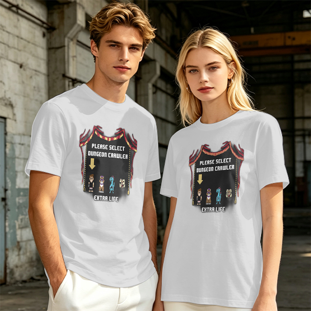 Dungeon Crawler Character Selection Gamer T-Shirt