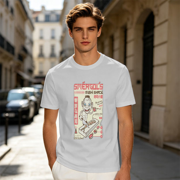 Smeagol's Sushi Shack Themed Graphic T-Shirt