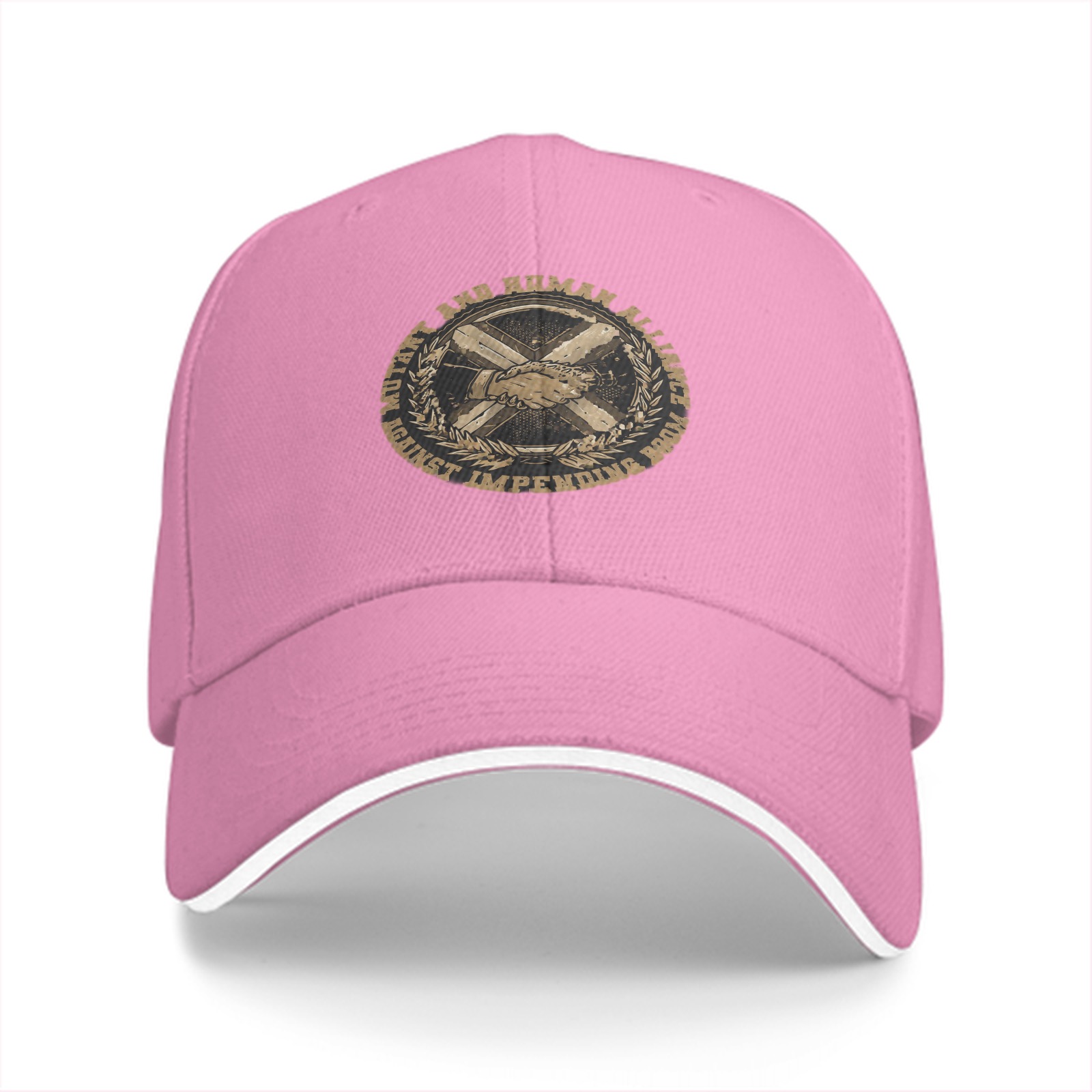 Black baseball cap with Mutant and Human Alliance print