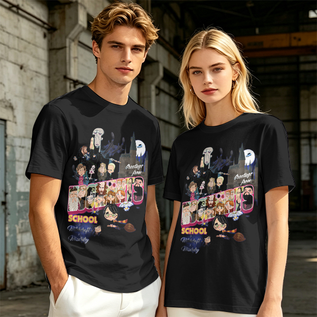 Olive T-Shirt With Harry Potter Themed Character Print