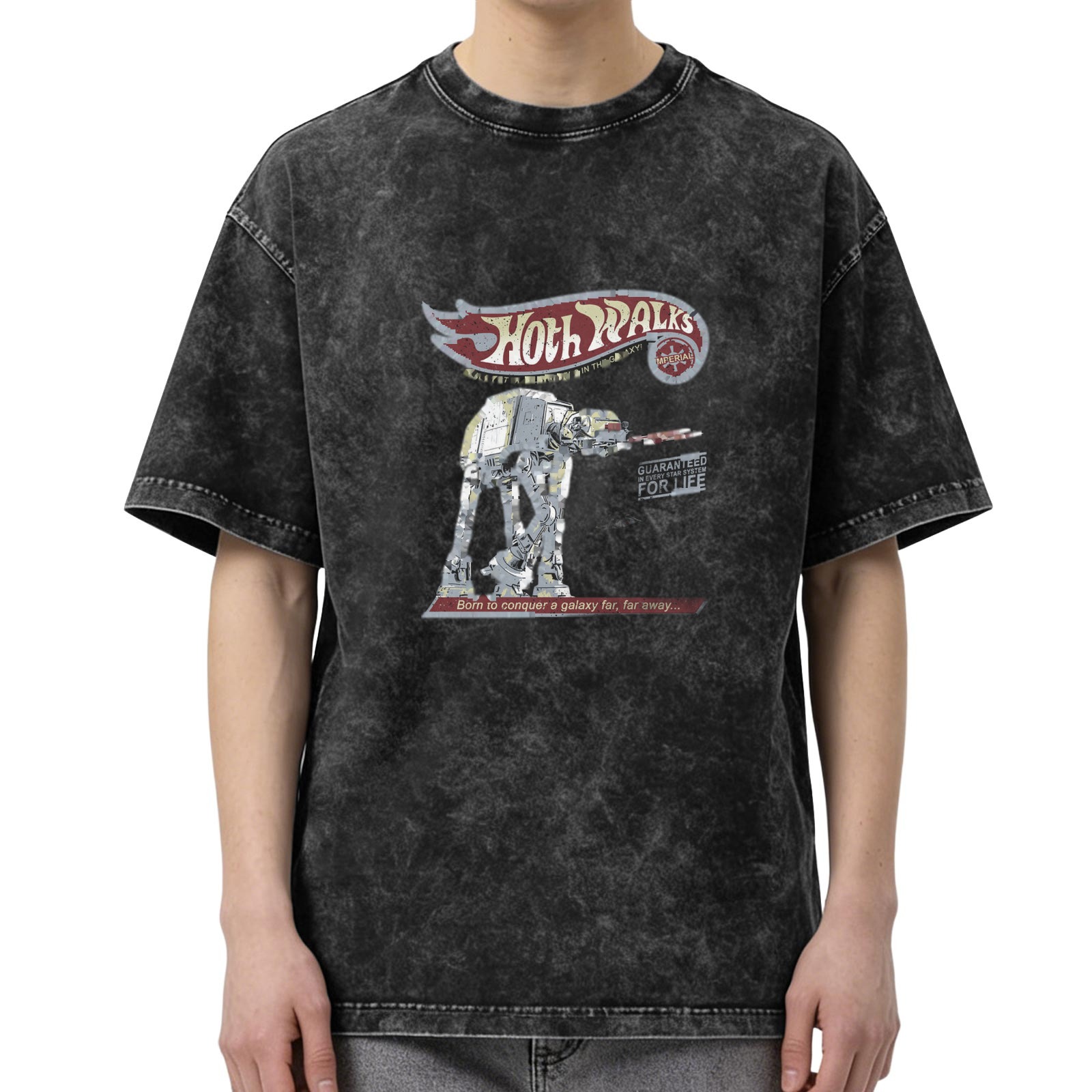 Star Wars AT-AT Hoth Walks Acid Wash Graphic T-Shirt