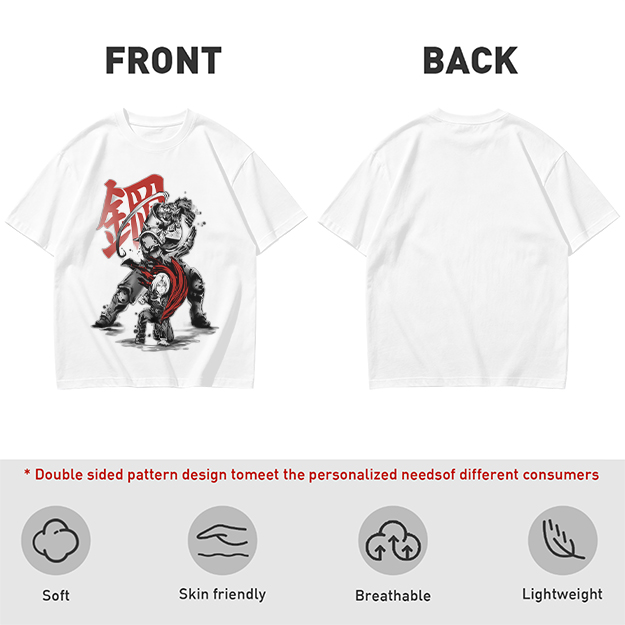 Olive T-shirt with Fullmetal Alchemist Character Art Print