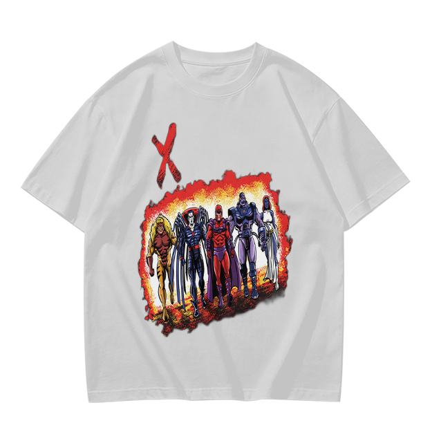 Olive T-Shirt With X-Men Villains Graphic Print