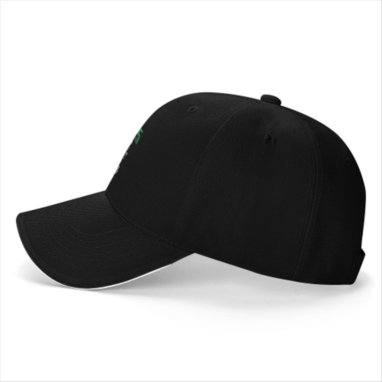Black baseball cap with duck octopus hybrid graphic design