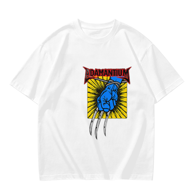 Olive T-Shirt with Adamantium Wolverine Claw Graphic