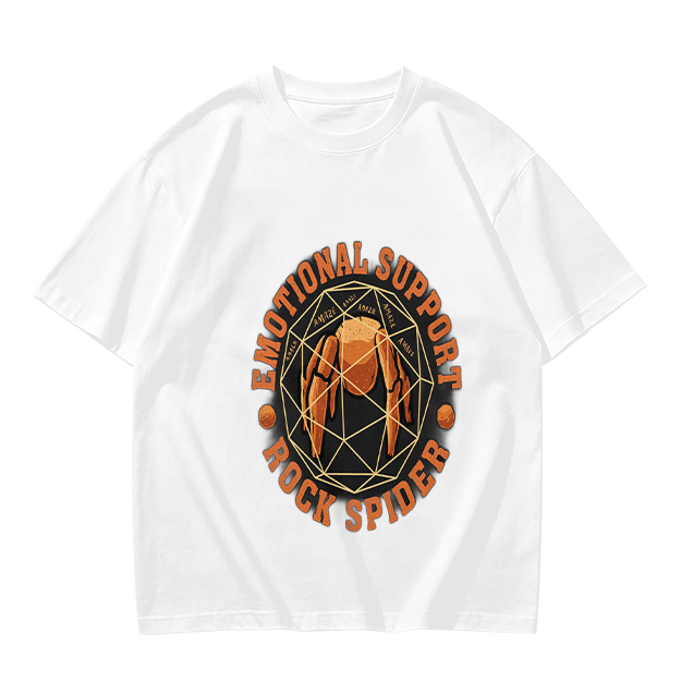 Emotional Support Rock Spider Graphic T-Shirt Design