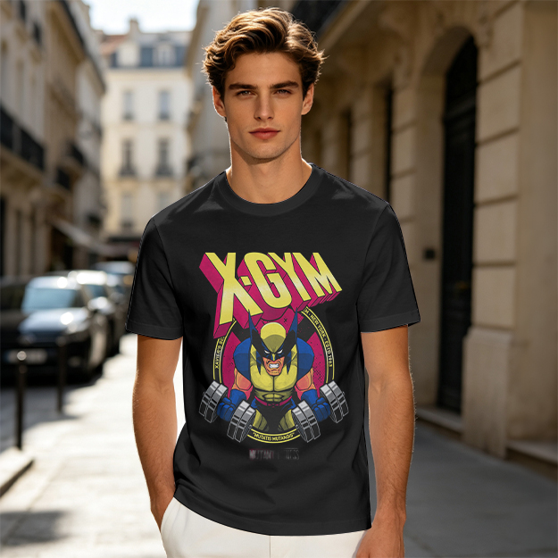 X-GYM Wolverine Lifting Dumbbell Graphic T-Shirt