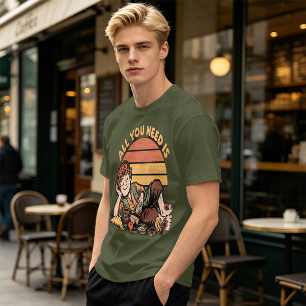 All You Need Is Hobbit Relaxing Sunset Graphic T-Shirt