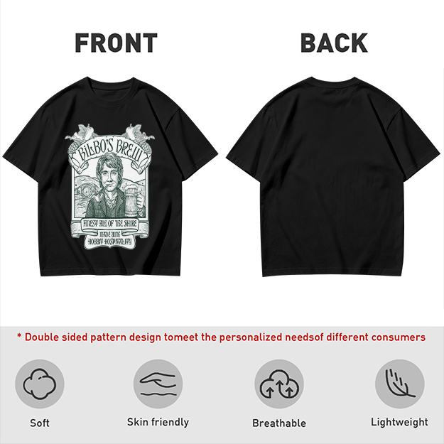 Bilbo's Brew Finest Ale of the Shire Themed T-Shirt