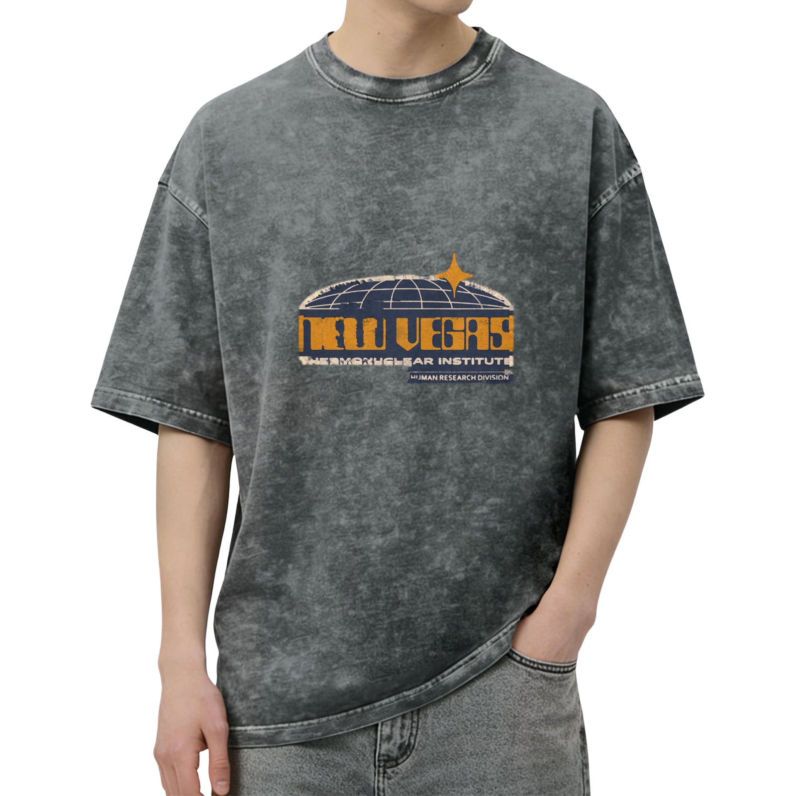 New Vegas Thermonuclear Institute Vintage Washed Graphic T-Shirt