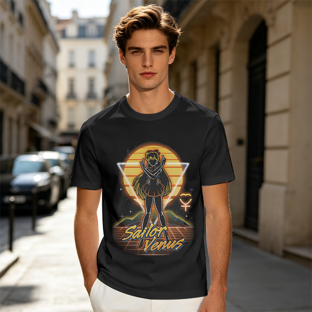 Sailor Venus Retro Synthwave Graphic T-Shirt