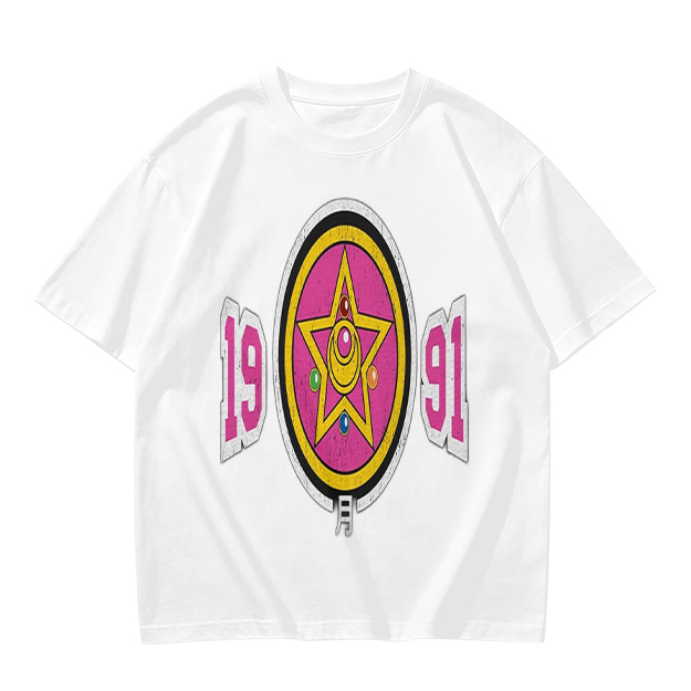 Olive Graphic T-Shirt With 1991 And Star Emblem Print