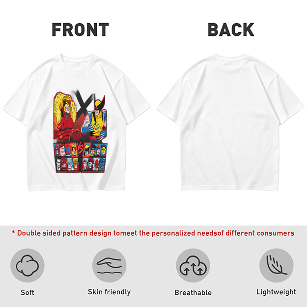 X-Men Wolverine vs Sabretooth Graphic T-Shirt
