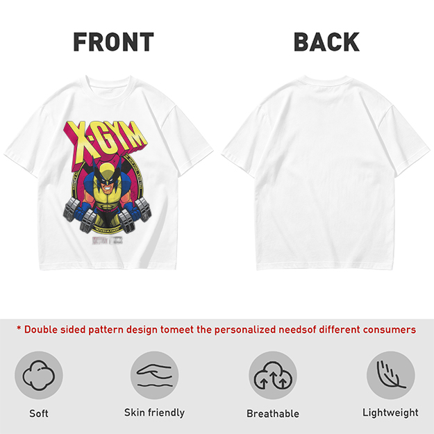 X-GYM Wolverine Lifting Dumbbell Graphic T-Shirt