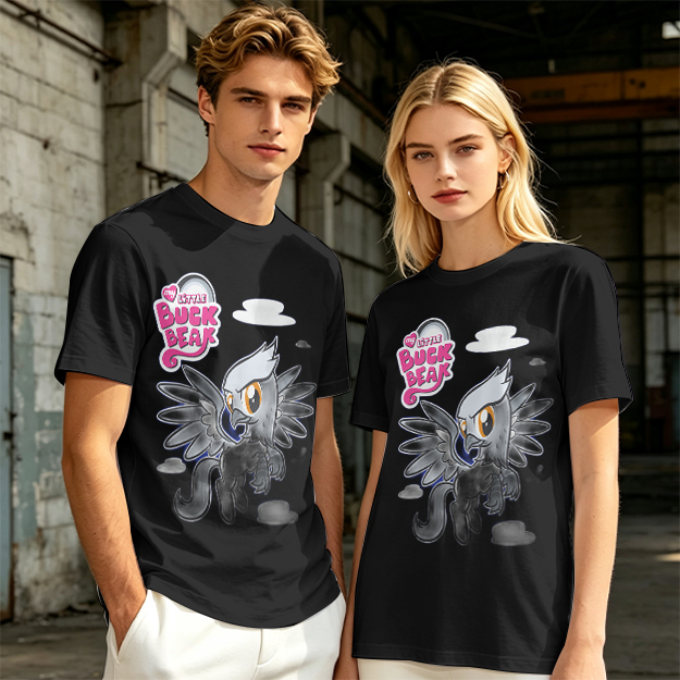 Olive T-Shirt Featuring Buck Beak Griffin Character Art