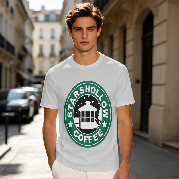 Starshollow Coffee Graphic Olive T-Shirt