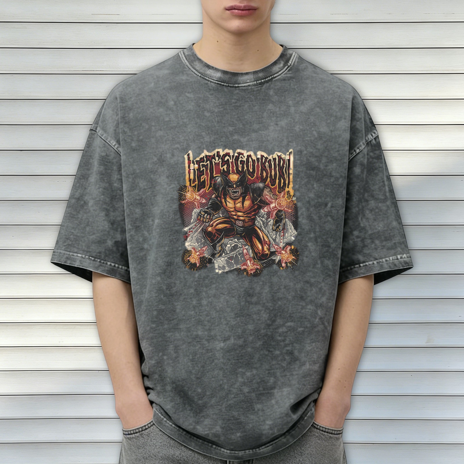 Wolverine Let's Go Bub Vintage Wash Graphic T-Shirt
