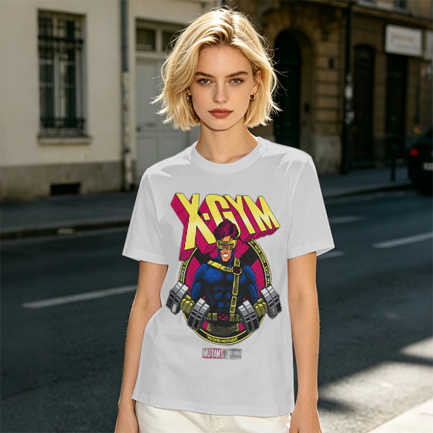 X-GYM Cyclops Superhero Graphic T-Shirt for Fitness Fans