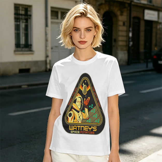 Watney's Space Potatoes Astronaut Graphic T-Shirt