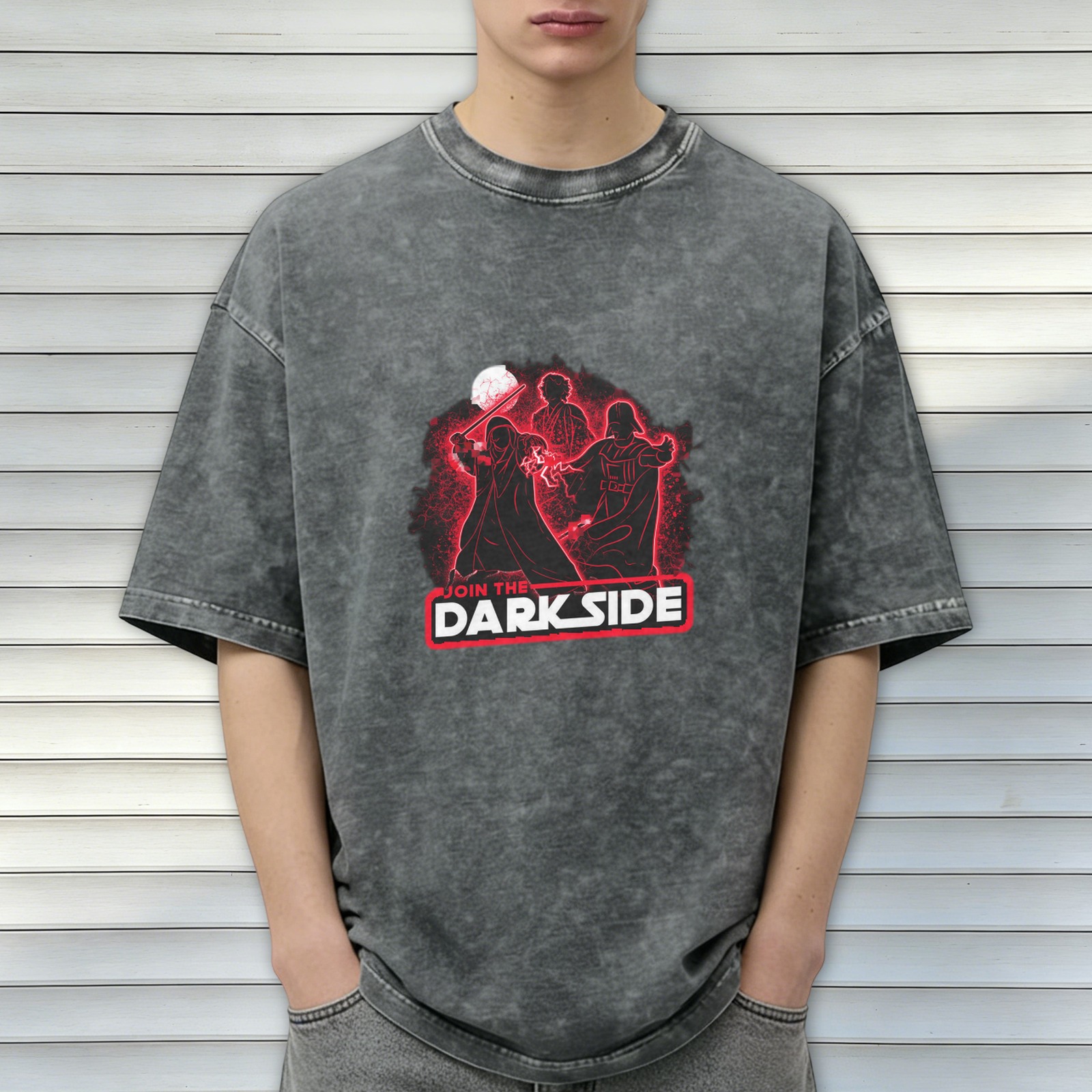 Join The Dark Side Star Wars Inspired Graphic T-Shirt