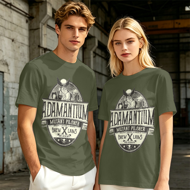 Adamantium Mutant Pilsner Wolverine Graphic T-Shirt
