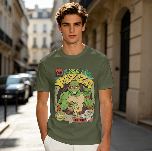 Teenage Mutant Ninja Turtle Mike's Pizza Graphic T-Shirt